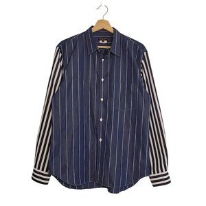 COMME des GARCONS HOMME PLUS shirt PF-B02 button up blue size M